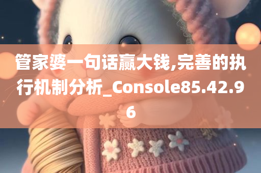 管家婆一句话赢大钱,完善的执行机制分析_Console85.42.96