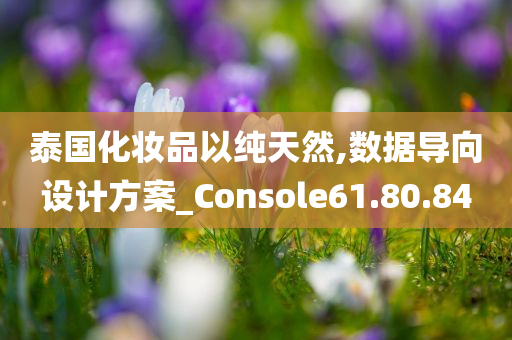 泰国化妆品以纯天然,数据导向设计方案_Console61.80.84