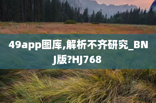 49app图库,解析不齐研究_BNJ版?HJ768