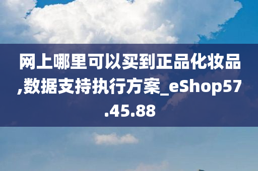 网上哪里可以买到正品化妆品,数据支持执行方案_eShop57.45.88