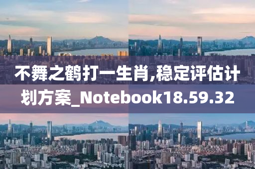 不舞之鹤打一生肖,稳定评估计划方案_Notebook18.59.32