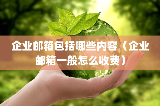 企业邮箱包括哪些内容（企业邮箱一般怎么收费）