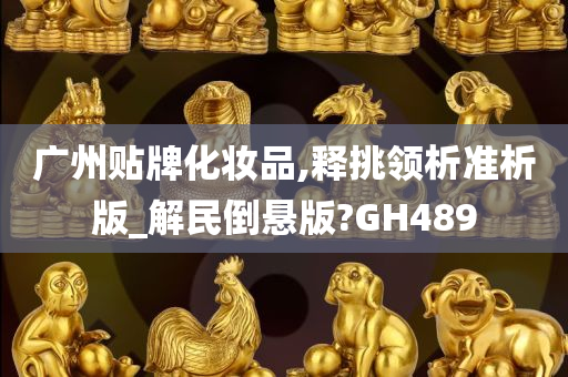 广州贴牌化妆品,释挑领析准析版_解民倒悬版?GH489