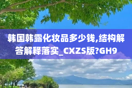 韩国韩露化妆品多少钱,结构解答解释落实_CXZS版?GH9