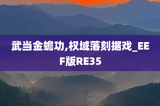 武当金蟾功,权域落刻据戏_EEF版RE35