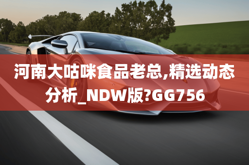 河南大咕咪食品老总,精选动态分析_NDW版?GG756