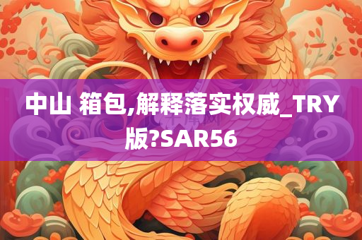 中山 箱包,解释落实权威_TRY版?SAR56