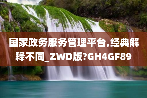 国家政务服务管理平台,经典解释不同_ZWD版?GH4GF89