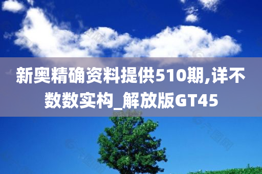 新奥精确资料提供510期,详不数数实构_解放版GT45