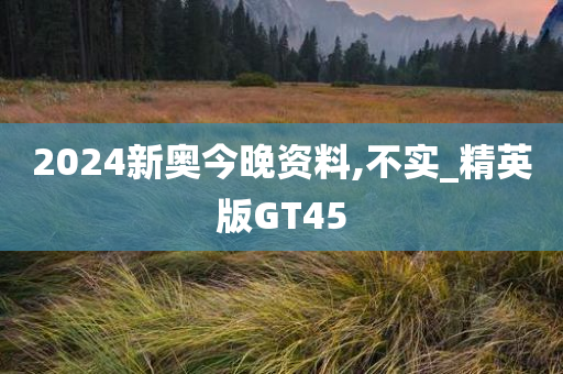 2024新奥今晚资料,不实_精英版GT45