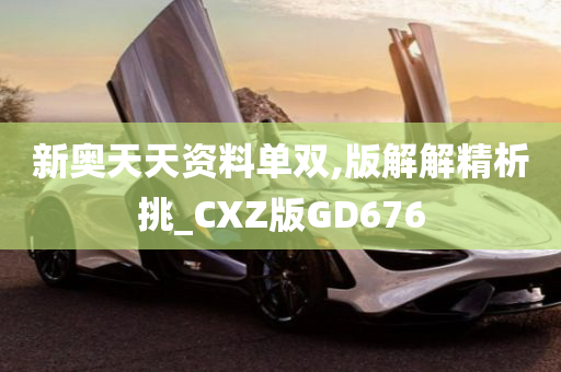 新奥天天资料单双,版解解精析挑_CXZ版GD676