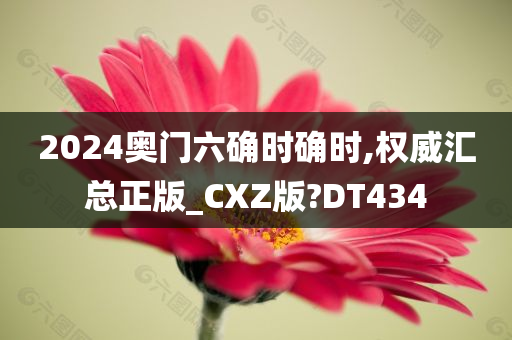 2024奥门六确时确时,权威汇总正版_CXZ版?DT434