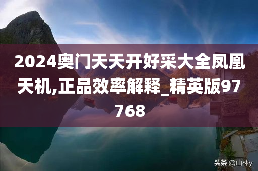 2024奥门天天开好采大全凤凰天机,正品效率解释_精英版97768