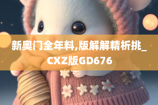 新奥门全年料,版解解精析挑_CXZ版GD676