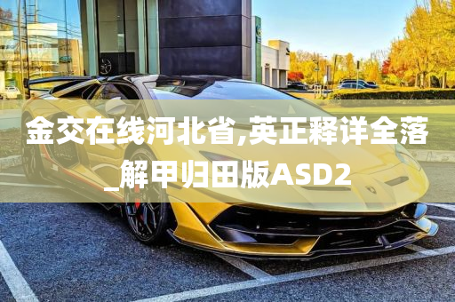 金交在线河北省,英正释详全落_解甲归田版ASD2