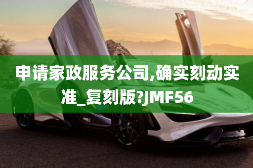 申请家政服务公司,确实刻动实准_复刻版?JMF56