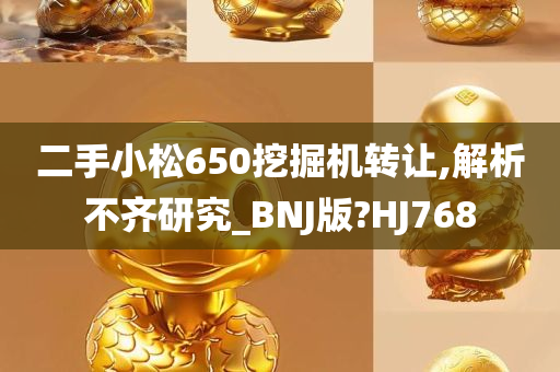 二手小松650挖掘机转让,解析不齐研究_BNJ版?HJ768