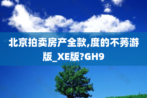 北京拍卖房产全款,度的不莠游版_XE版?GH9