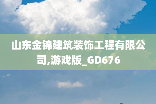 山东金锦建筑装饰工程有限公司,游戏版_GD676