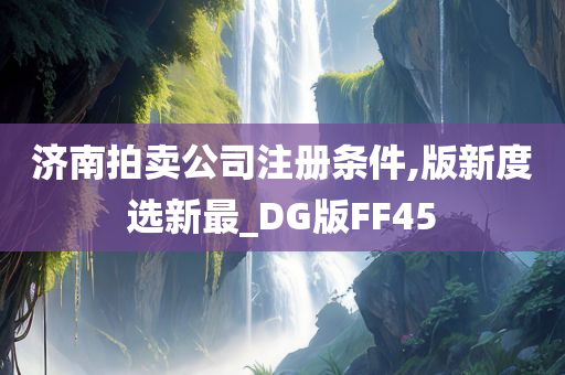 济南拍卖公司注册条件,版新度选新最_DG版FF45