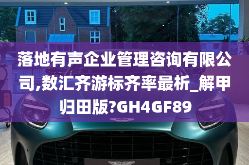 落地有声企业管理咨询有限公司,数汇齐游标齐率最析_解甲归田版?GH4GF89