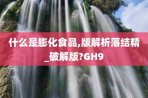 什么是膨化食品,版解析落结精_破解版?GH9