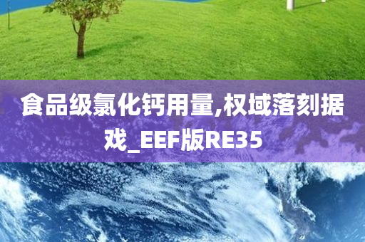 食品级氯化钙用量,权域落刻据戏_EEF版RE35