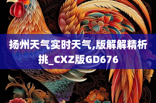 扬州天气实时天气,版解解精析挑_CXZ版GD676