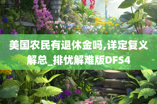 美国农民有退休金吗,详定复义解总_排忧解难版DFS4