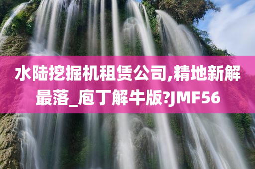 水陆挖掘机租赁公司,精地新解最落_庖丁解牛版?JMF56