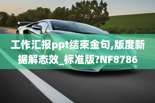 工作汇报ppt结束金句,版度新据解态效_标准版?NF8786