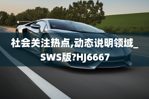 社会关注热点,动态说明领域_SWS版?HJ6667