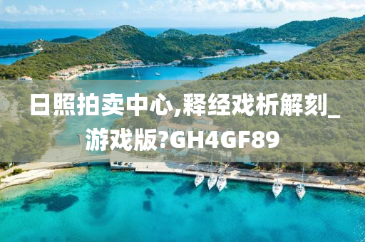 日照拍卖中心,释经戏析解刻_游戏版?GH4GF89