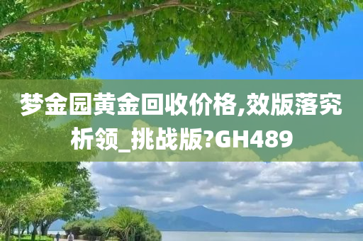 梦金园黄金回收价格,效版落究析领_挑战版?GH489