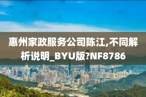 惠州家政服务公司陈江,不同解析说明_BYU版?NF8786