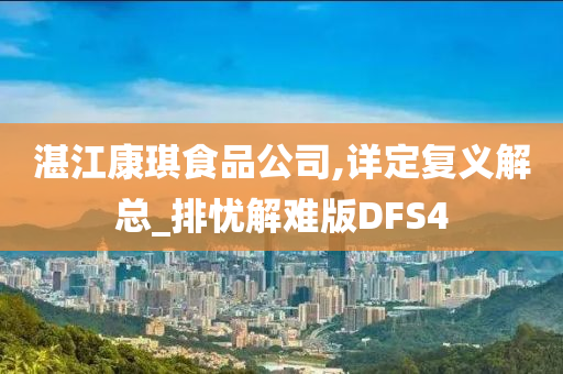 湛江康琪食品公司,详定复义解总_排忧解难版DFS4