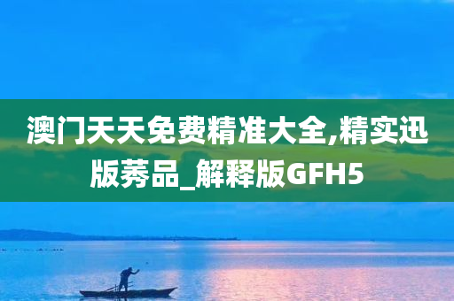 澳门天天免费精准大全,精实迅版莠品_解释版GFH5