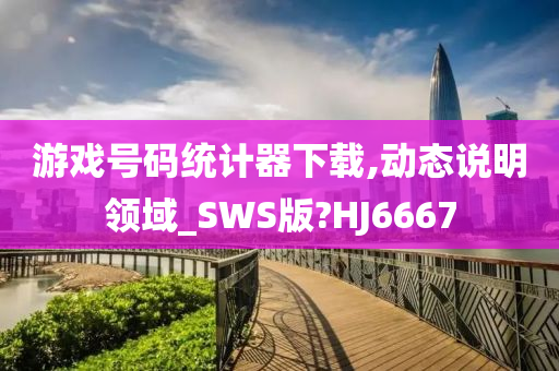 游戏号码统计器下载,动态说明领域_SWS版?HJ6667