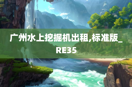 广州水上挖掘机出租,标准版_RE35