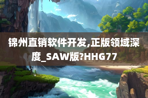 锦州直销软件开发,正版领域深度_SAW版?HHG77