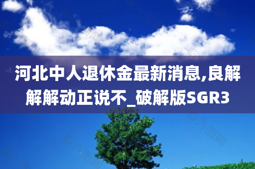 河北中人退休金最新消息,良解解解动正说不_破解版SGR3