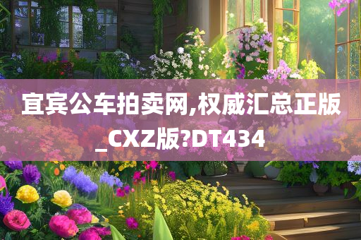 宜宾公车拍卖网,权威汇总正版_CXZ版?DT434