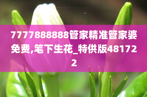 7777888888管家精准管家婆免费,笔下生花_特供版481722