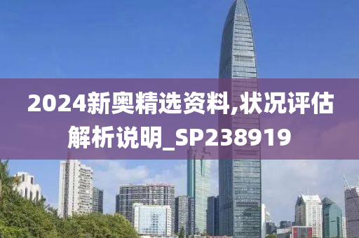 2024新奥精选资料,状况评估解析说明_SP238919