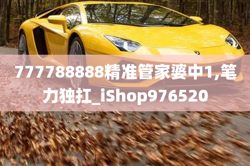 777788888精准管家婆中1,笔力独扛_iShop976520