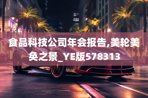 食品科技公司年会报告,美轮美奂之景_YE版578313