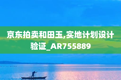 京东拍卖和田玉,实地计划设计验证_AR755889