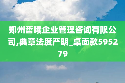 郑州哲曦企业管理咨询有限公司,典章法度严明_桌面款595279