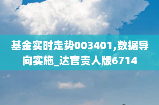 基金实时走势003401,数据导向实施_达官贵人版6714