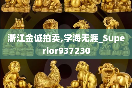 浙江金诚拍卖,学海无涯_Superior937230